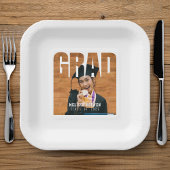 Afstudeerder Foto Wit Afstuderen Papieren Bordje