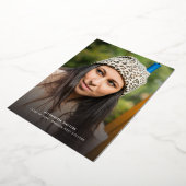 Afstudeerder Foto's Goudfolie 2024 Afstuderen Aank Folie Uitnodiging (Gedraaid)