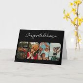 AFSTUDEERDER gefeliciteerd examen kaart foto colla (Gele Bloem)