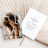 Afstudeerder Gestapelde letters Typografie Afstude Kaart