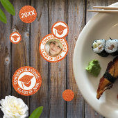 Afstudeerder Glam Oranje Pet Fotogradatie Partij Confetti