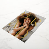 Afstudeerder Gold-gestapelde letters Typografie Af Folie Uitnodiging (Gedraaid)