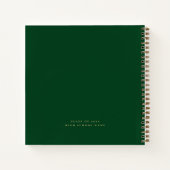 Afstudeerder Gold Script Groen Afstuderen Gastenbo Notitieboek (Achterkant)