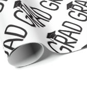 Afstudeerder gradatie-lampvoet cadeaupapier (Rol Hoek)