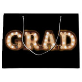 Afstudeerder Graduation Party Gift Retro Class Groot Cadeauzakje (Voorkant)