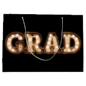 Afstudeerder Graduation Party Gift Retro Class Groot Cadeauzakje (Achterkant)