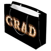 Afstudeerder Graduation Party Gift Retro Class Groot Cadeauzakje (Achterkant Gekanteld)