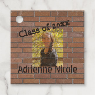 Afstudeerder Graffiti Foto van Bricks Bedankjes Labels