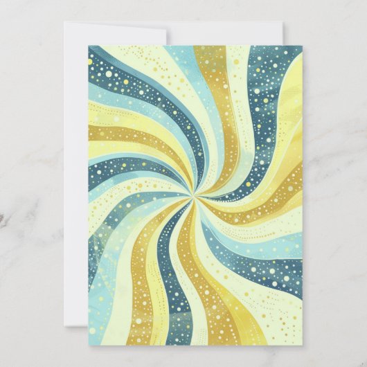 Afstudeerder Groovy Retro Afstuderen Uitnodiging (Achterkant)