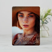 Afstudeerder in Folie Uitnodiging (Staand Voorkant)