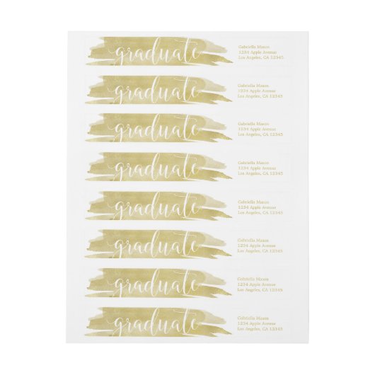 Afstudeerder in goud (Vel)