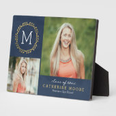 Afstudeerder Initiaal EDITABLE KLEUR Afstuderen Pl Fotoplaat (Zijkant)