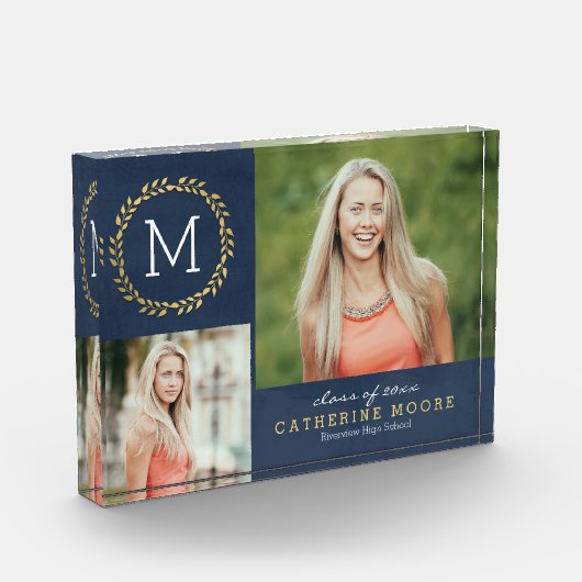 Afstudeerder Initiaal EDITABLE KLOR Afstuderen Pho Fotoblokken (Links)