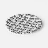 Afstudeerder jaar 2024 afstuderen naam wit zwart papieren bordje (Gekanteld)