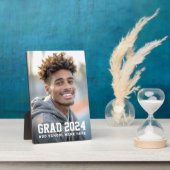 Afstudeerder jaar school of naam afstuderen foto fotoplaat (Zijkant)