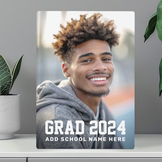 Afstudeerder jaar school of naam afstuderen foto fotoplaat