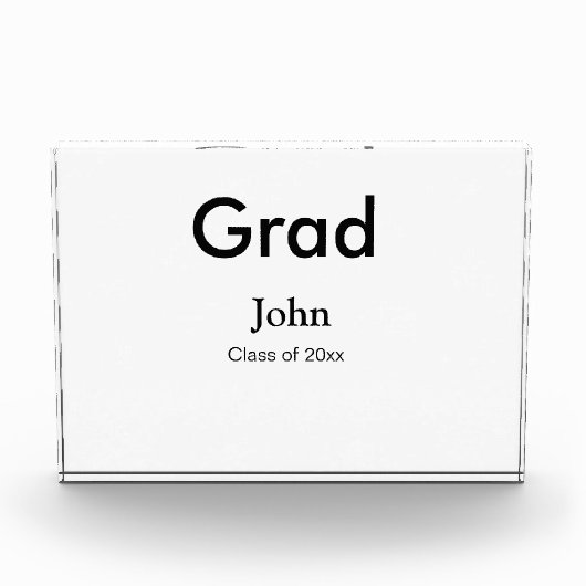 afstudeerder jongen voegt naam toe bevat datumteks fotoblokken (Voorkant)