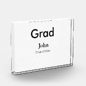 afstudeerder jongen voegt naam toe bevat datumteks fotoblokken (Links)