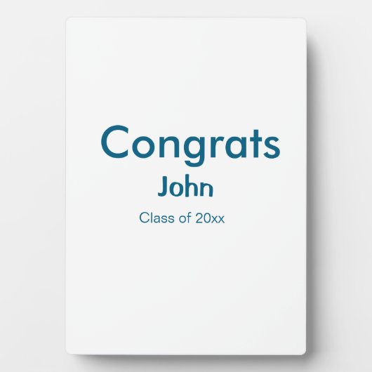 afstudeerder jongen voegt naam toe bevat datumteks fotoplaat (voorkant)