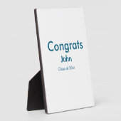 afstudeerder jongen voegt naam toe bevat datumteks fotoplaat (Zijkant)