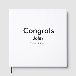 afstudeerder jongen voegt naam toe bevat datumteks gastenboek