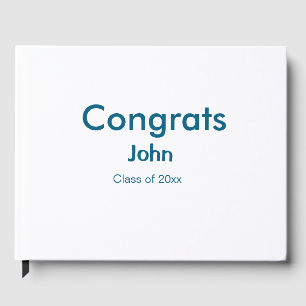 afstudeerder jongen voegt naam toe bevat datumteks gastenboek