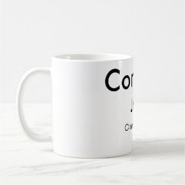 afstudeerder jongen voegt naam toe bevat datumteks koffiemok