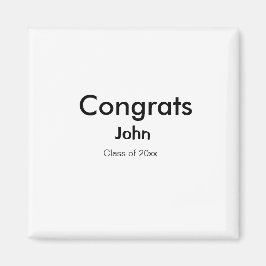 afstudeerder jongen voegt naam toe bevat datumteks magneet