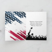 Afstudeerder kale adelaar met felicitaties Diploma Kaart (Binnen)