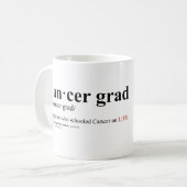 Afstudeerder kankerdefinitie Mok (Voorkant links)