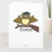 Afstudeerder Klasse Fancy Personaliseer Naam Flora Kaart (Achterkant)