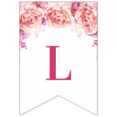 Afstudeerder Klasse Jaar Banner Pink Waterverf Flo (Derde vlag)