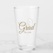 Afstudeerder klasse van 2024 gouden aangepaste scr glas (Achterkant)