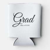 Afstudeerder klasse van 2024 zwart wit aangepaste  blikjeskoeler (Voorkant)