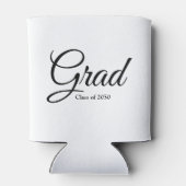 Afstudeerder klasse van 2024 zwart wit aangepaste  blikjeskoeler (Achterkant)