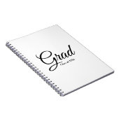 Afstudeerder klasse van 2024 zwart wit aangepaste  notitieboek (Rechterzijde)