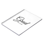 Afstudeerder klasse van 2024 zwart wit aangepaste  notitieboek (Linkerzijde)