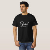 Afstudeerder klasse van 2024 zwart wit aangepaste t-shirt (Voorkant volledig)
