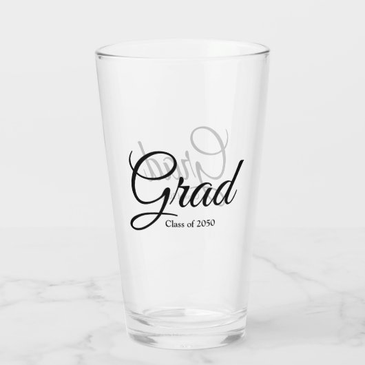 Afstudeerder klasse van 2024 zwarte aangepaste scr glas (Achterkant)