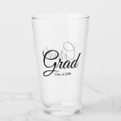 Afstudeerder klasse van 2024 zwarte aangepaste scr glas (Voorkant)