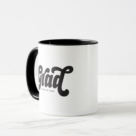 Afstudeerder Klasse van 20XX Retro Eenvoudig Mok (Voorkant links)