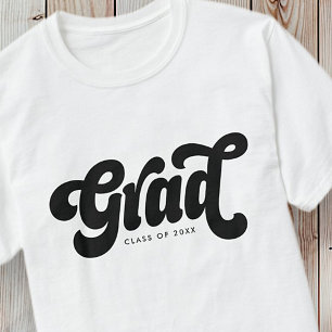 Afstudeerder Klasse van 20XX Retro  Eenvoudig T-shirt