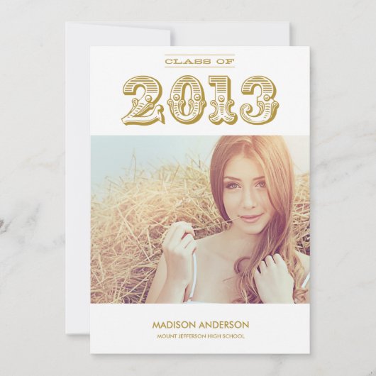 AFSTUDEERDER | KLASSE VAN DE AFSTUDEREN INVITATIE KAART (Voorkant)