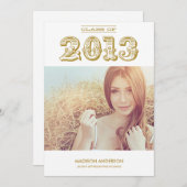 AFSTUDEERDER | KLASSE VAN DE AFSTUDEREN INVITATIE KAART (Voorkant / Achterkant)