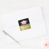 Afstudeerder klasse van (jaar), afstuderen sticker (Envelop)