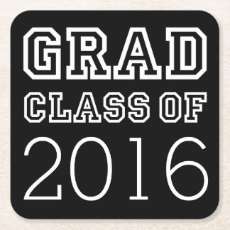 Afstudeerder klasse van kartonnen onderzetters