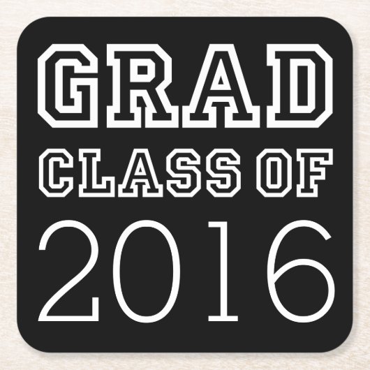 Afstudeerder klasse van kartonnen onderzetters (Voorkant)