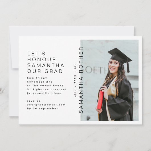 AFSTUDEERDER KLEURBLOKKEN MULTI Foto afstuderen Aankondiging (Achterkant)