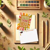 Afstudeerder Kleurrijk Leuk Vrolijk Dank u Eenvoud Bedankkaart