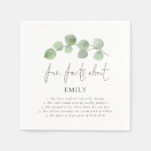 Afstudeerder Leuke Feiten Eucalyptus Naam 2024 Afs Servet (Voorkant)